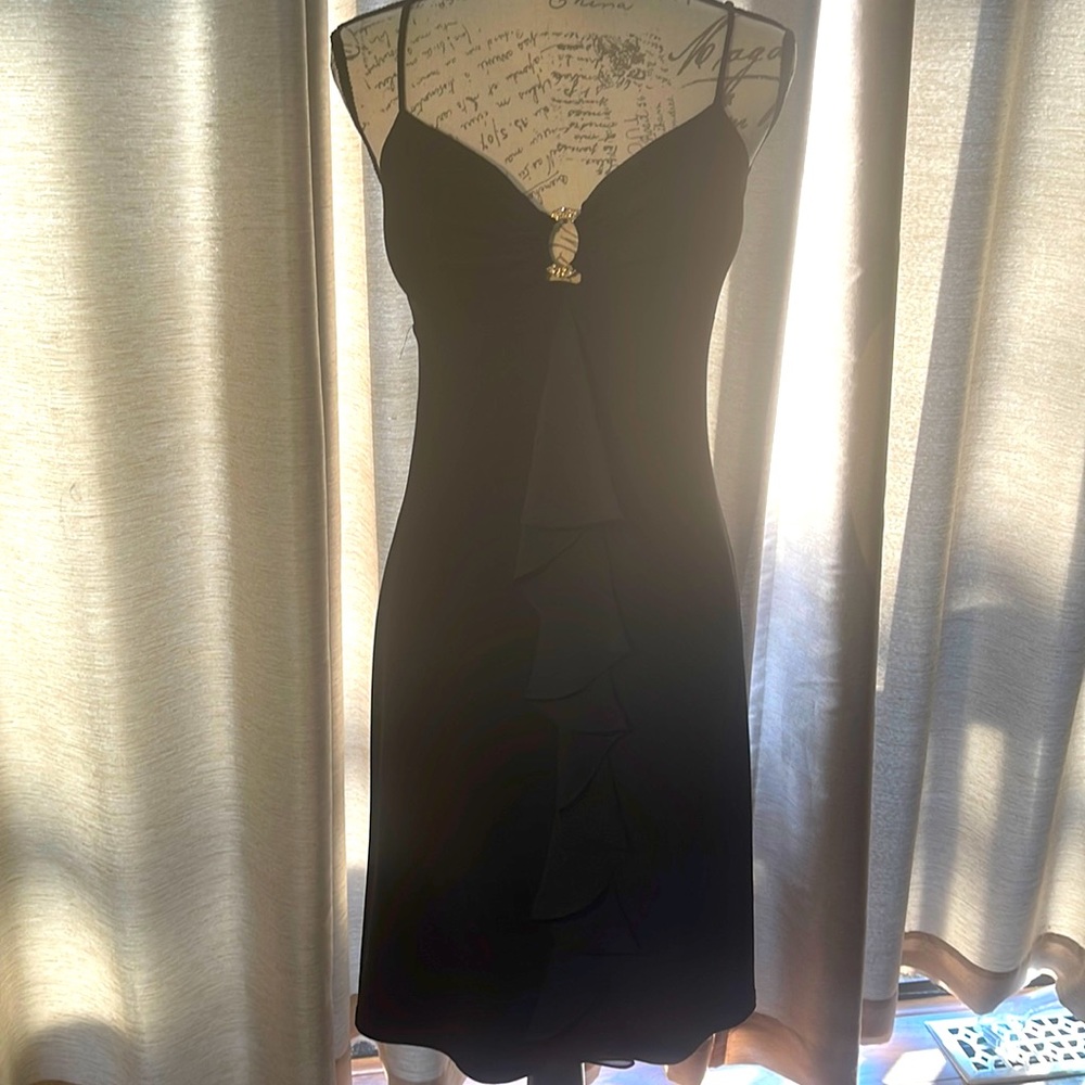 Spaghetti strap black dress